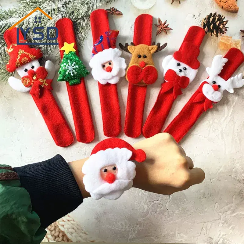 Świąteczna bransoletka z klaszczącym pierścieniem