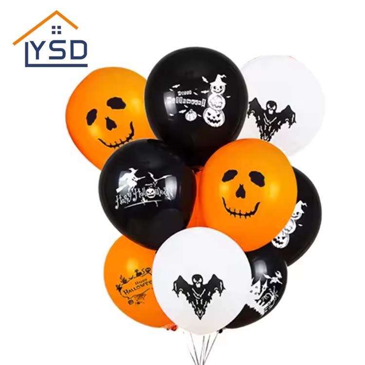 Halloweenowe balony lateksowe