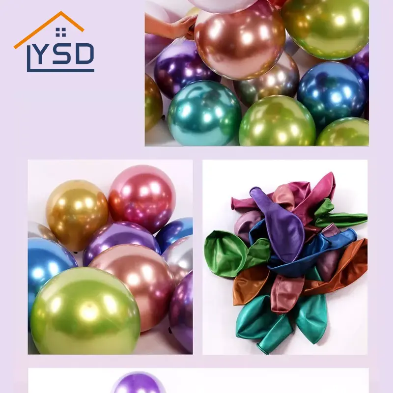 Metalowy balon lateksowy